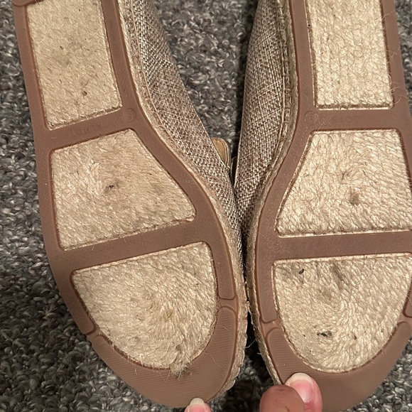 Talbots Gold and Tan Espadrille Loafers - Picture 3 of 4